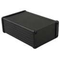 Hammond 1457 EMI Series Extruded Aluminium Enclosure Clear Anodised Body Black Clear Anodised Lid IP54 54.6mm x 1457N1201E