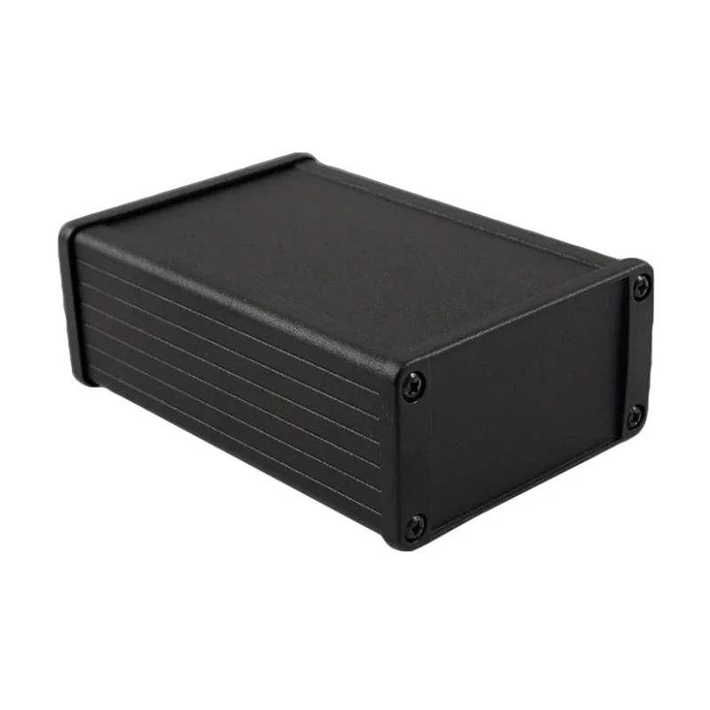 Hammond 1457 EMI Series Extruded Aluminium Enclosure Clear Anodised Body Black Clear Anodised Lid IP54 54.6mm x 1457N1201E