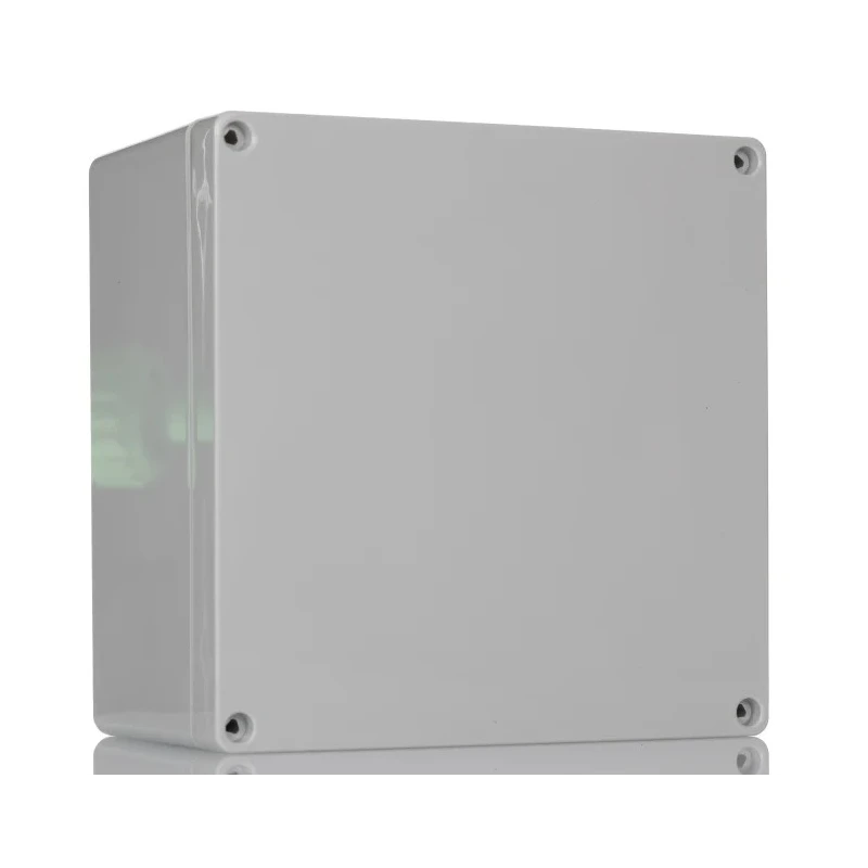 Hammond 1554 Series Grey Lid Polycarbonate Enclosure IP68 88.9 mm Height 160 mm Width 160 mm 1554S2GY