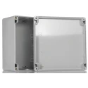 Hammond 1554 Series Grey Lid Polycarbonate Enclosure IP68 88.9 mm Height 160 mm Width 160 mm 1554S2GY