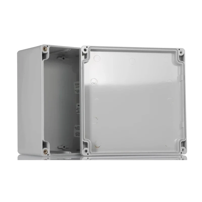 Hammond 1554 Series Grey Lid Polycarbonate Enclosure IP68 88.9 mm Height 160 mm Width 160 mm 1554S2GY