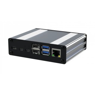 RS PRO Aluminium Raspberry Pi Case for use with Raspberry Pi 4 Silver 108 mm x 30 mm 230-9822