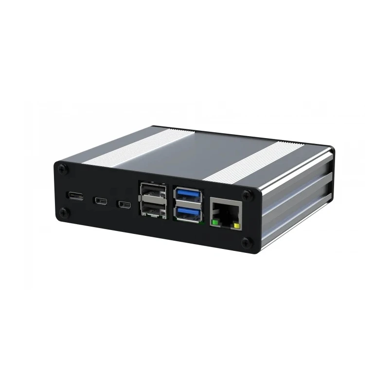 RS PRO Aluminium Raspberry Pi Case for use with Raspberry Pi 4 Silver 108 mm x 30 mm 230-9822