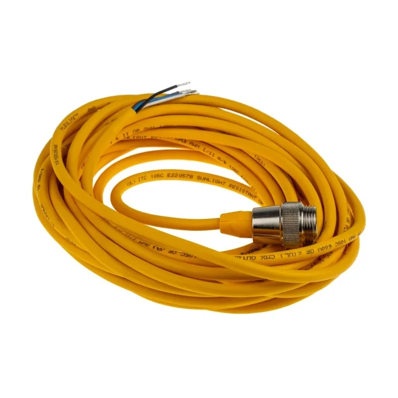 Turck Male 4 Way 7/8 In Circular Straight to Unterminated Sensor Actuator Cable 5 m RSM 40 -5M