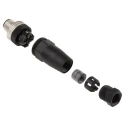 Hirschmann Industrial Circular Connector Cable Mount Plug 4 Contacts M12 Male IP67 E Series 933098100 ELST 4012 PG7