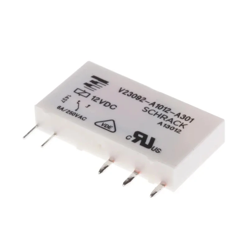 TE Connectivity PCB Power Relay 12V dc Coil 6A Switching Current SPDT V23092-A1012-A301 1393236-7