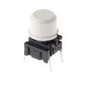 MEC IP67 White Tactile Switch SPST 50mA 24 V dc Through Hole IP67 3FTL 3.5N Operating Force 14.9mm Height IP67 3FTL IP67