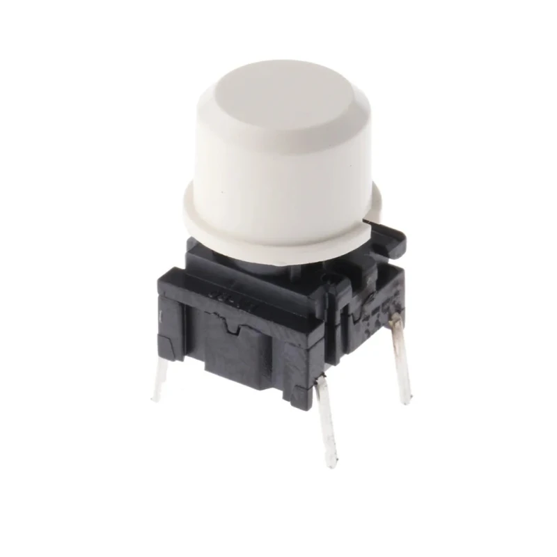 MEC IP67 White Tactile Switch SPST 50mA 24 V dc Through Hole IP67 3FTL 3.5N Operating Force 14.9mm Height IP67 3FTL IP67