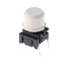 MEC IP67 White Tactile Switch SPST 50mA 24 V dc Through Hole IP67 3FTL 3.5N Operating Force 14.9mm Height IP67 3FTL IP67