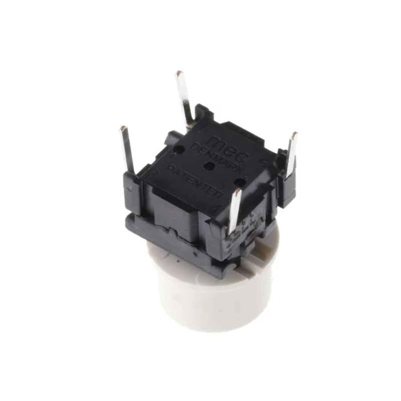 MEC IP67 White Tactile Switch SPST 50mA 24 V dc Through Hole IP67 3FTL 3.5N Operating Force 14.9mm Height IP67 3FTL IP67