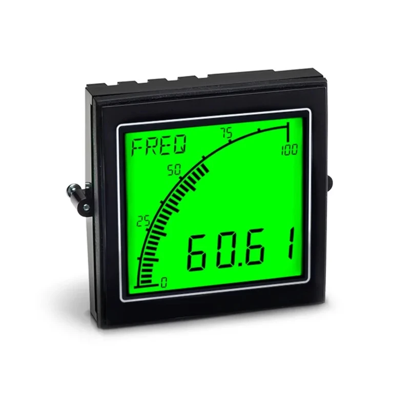 Trumeter APM LCD Digital Panel Multifunction Meter Frequency Current Voltage 68mm x 68mm APM-M1-ANO