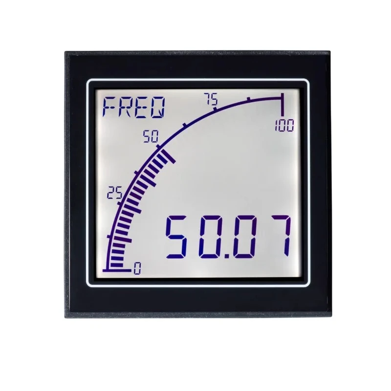 Trumeter APM LCD Digital Panel Multifunction Meter Frequency Current Voltage 68mm x 68mm APM-M1-ANO