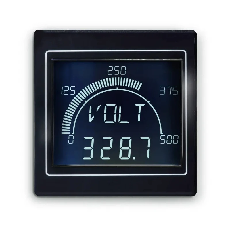 Trumeter APM LCD Multi-Function Panel Meter for Frequency, Power, Current, Voltage, 68 mm x 68 mm APM-MAX-M23-NL-4B