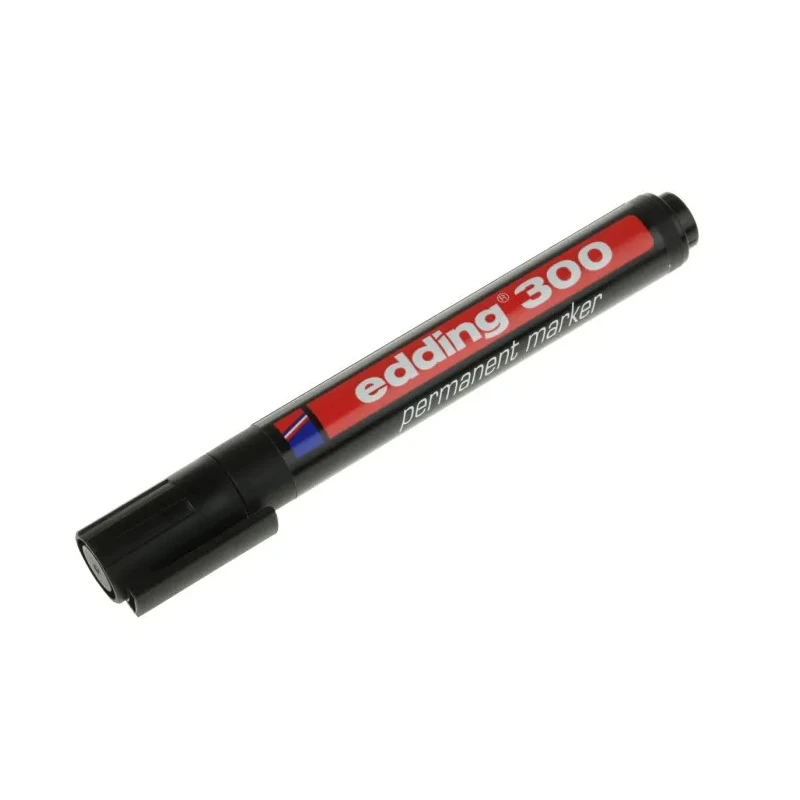 Edding Fine Tip Black Permanent Marker Pen, Bullet Tip, 1.5mm Line Width 300-001