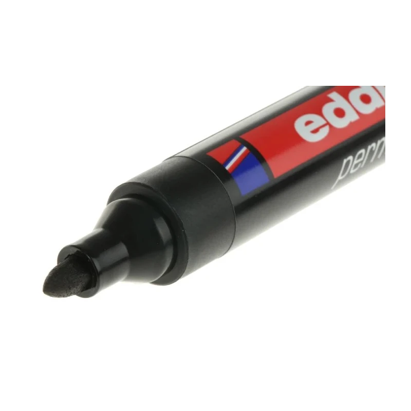 Edding Fine Tip Black Permanent Marker Pen, Bullet Tip, 1.5mm Line Width 300-001