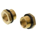 Legris Pneumatic Fitting Brass Pipe Fitting Straight Threaded Reducer Male 3/8 in to Female 1/4 in 0168 17 13