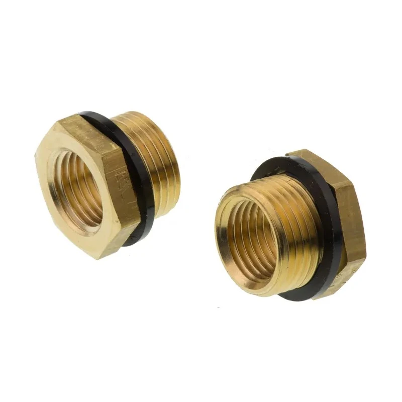 Legris Pneumatic Fitting Brass Pipe Fitting Straight Threaded Reducer Male 3/8 in to Female 1/4 in 0168 17 13