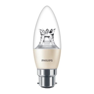Philips Lighting Master B22 GLS LED Candle Lamp 5.5 W (40 W Equivalent), 2700K Warm Glow, B38 Shape 929002491199
