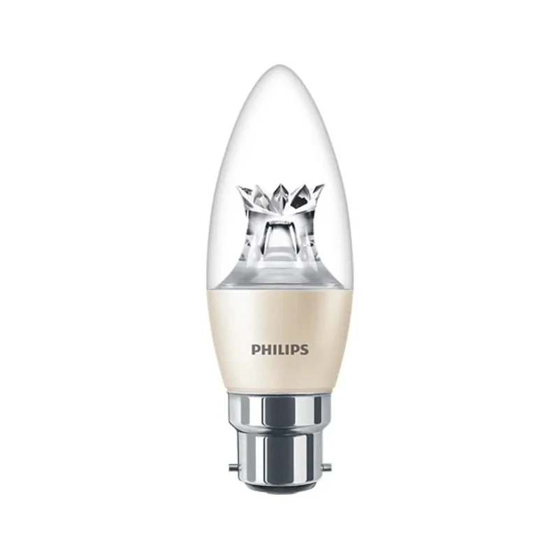 Philips Lighting Master B22 GLS LED Candle Lamp 5.5 W (40 W Equivalent), 2700K Warm Glow, B38 Shape 929002491199