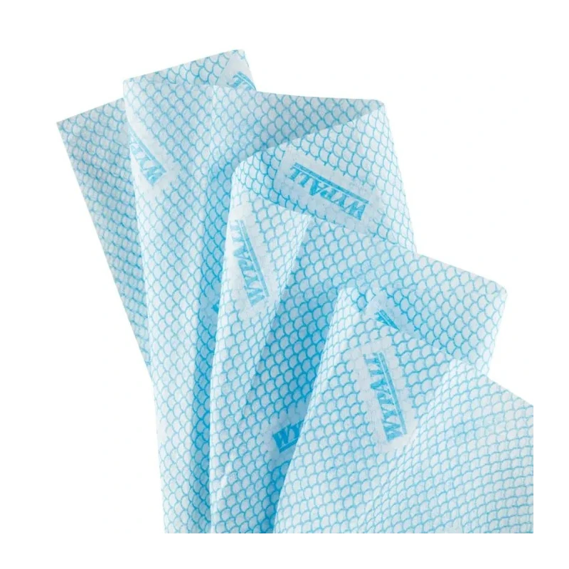 WYPALL X50 Critical Clean™ Blue Cloths for Surface Cleaning Dry Use Box of 50 Per Pack 418 x 221 mm 7441