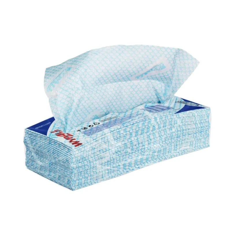 WYPALL X50 Critical Clean™ Blue Cloths for Surface Cleaning Dry Use Box of 50 Per Pack 418 x 221 mm 7441