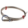 RS PRO Thermal Type K Thermocouple Sensor 3mm Probe Diameter, 1m Length, -40°C to 1100°C RS086