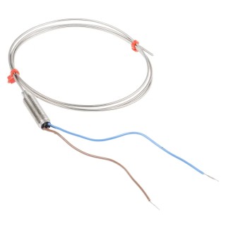 RS PRO Type K Thermocouple Mineral Insulated Probe 1 m Length, 1.5 mm Diameter, -40 °C to 1100 °C RS086