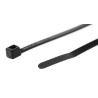 HellermannTyton Inside Serrated Cable Tie, 100 mm Length x 2.5 mm Width, Black Polyamide 66, UV 111-01960 T18R-PA66W-BK