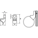 HellermannTyton Natural Cable Tie Mount Polyamide 66 Material 8 mm Cable Tie Width Acceptance 151-02258 CL8-PA66-NA