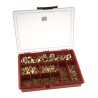 RS PRO Brass Hex Nuts Box 1020 Pieces Plain Finish DIN 934 100-210