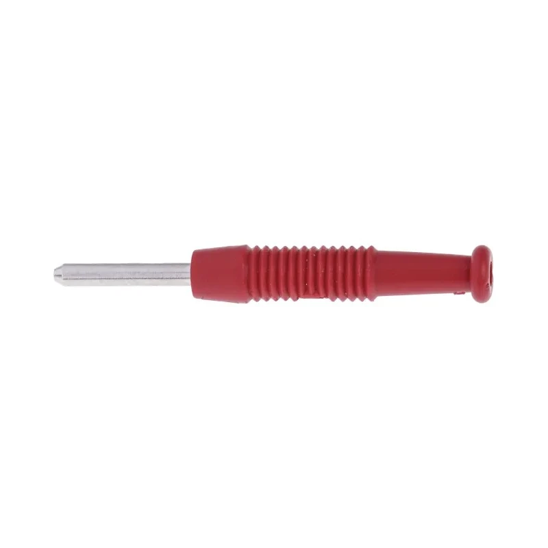 Hirschmann Test & Measurement Red Male Banana Plug 2 mm Connector Solder Termination 60V DC 6A Nickel Plating 973509101