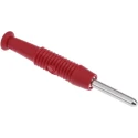 Hirschmann Test & Measurement Red Male Banana Plug 2 mm Connector Solder Termination 60V DC 6A Nickel Plating 973509101