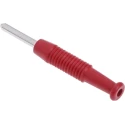 Hirschmann Test & Measurement Red Male Banana Plug 2 mm Connector Solder Termination 60V DC 6A Nickel Plating 973509101