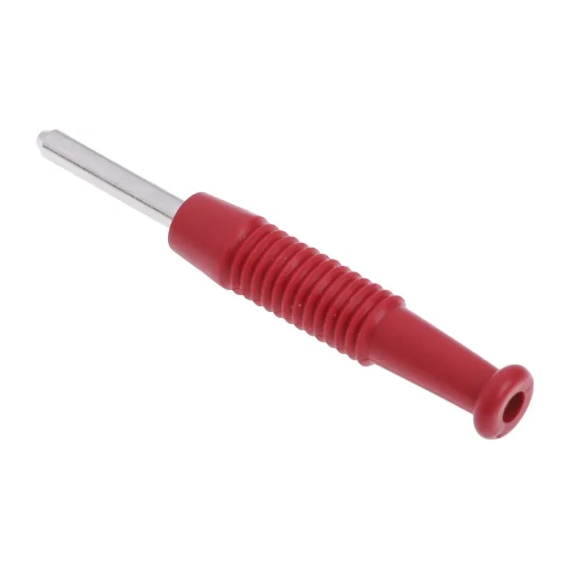 Hirschmann Test & Measurement Red Male Banana Plug 2 mm Connector Solder Termination 60V DC 6A Nickel Plating 973509101