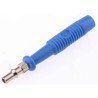 Hirschmann Test & Measurement Blue Male Banana Plug 2 mm Connector Solder Termination 60V DC 6A Nickel Plating 973509102