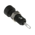 Staubli Black Female Banana Socket 2 mm Connector 60V dc 6A Solder Termination 930308100