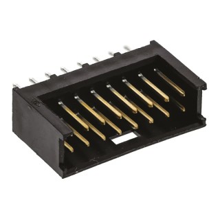 TE Connectivity AMPMODU MOD II Series Straight Through Hole Shrouded PCB Header, 16 Contacts, 2.54 mm Pitch, 2 Row 280385-2
