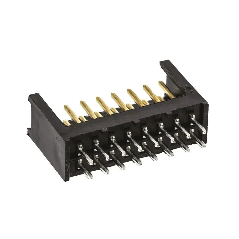 TE Connectivity AMPMODU MOD II Series Straight Through Hole Shrouded PCB Header, 16 Contacts, 2.54 mm Pitch, 2 Row 280385-2