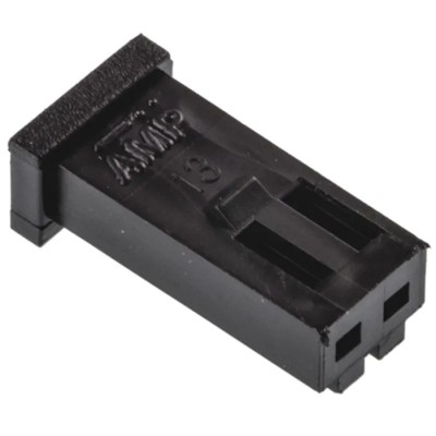 TE Connectivity AMPMODU MOD II Female Connector Housing 2 Way 1 Row Straight 2.54 mm Pitch 280358