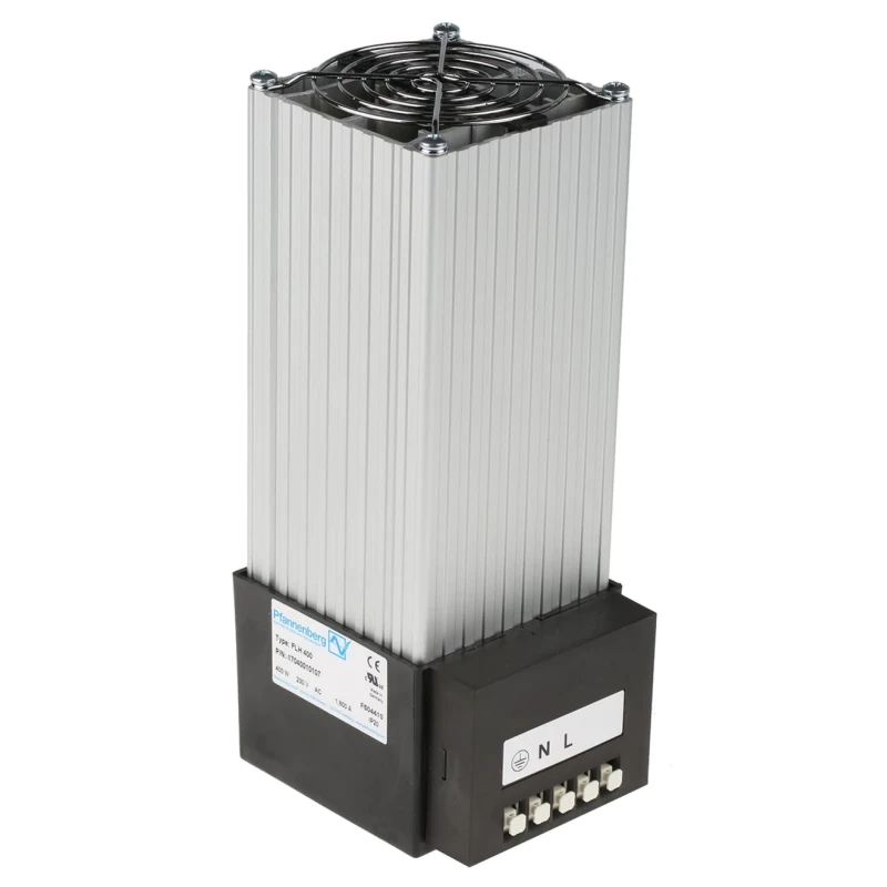 Pfannenberg Enclosure Heater, 230V AC, 400W Output Power, Snap Mount Type, IP20 17040010107