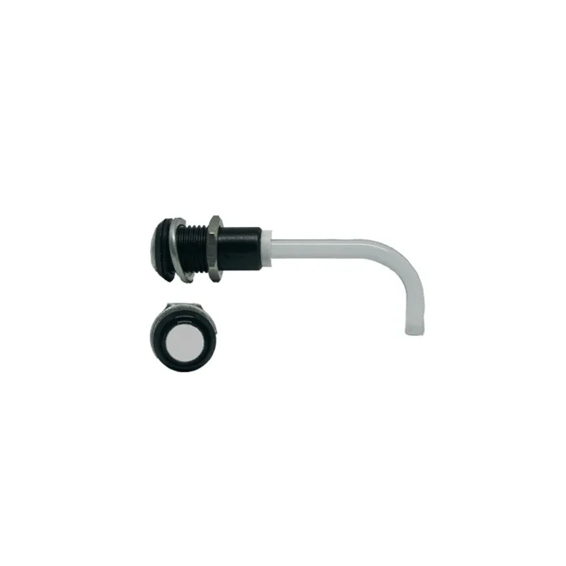Bivar Panel 1-Way Right Angle Rigid LED Light Pipe, Black, 9 mm Lens, 50.7 mm Length RHD-1100-2000-F9PD67PR