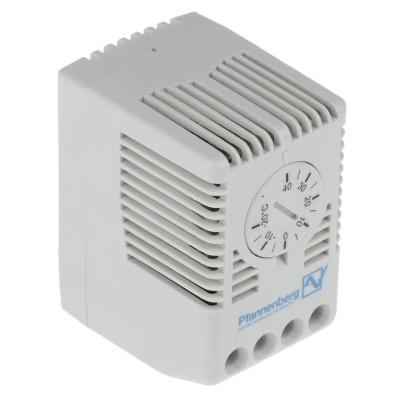 Pfannenberg FLZ CO Enclosure Thermostat 100V AC, 250V AC, Temperature Range -20 to 40°C, Max Operating Temp 80°C 17103000003