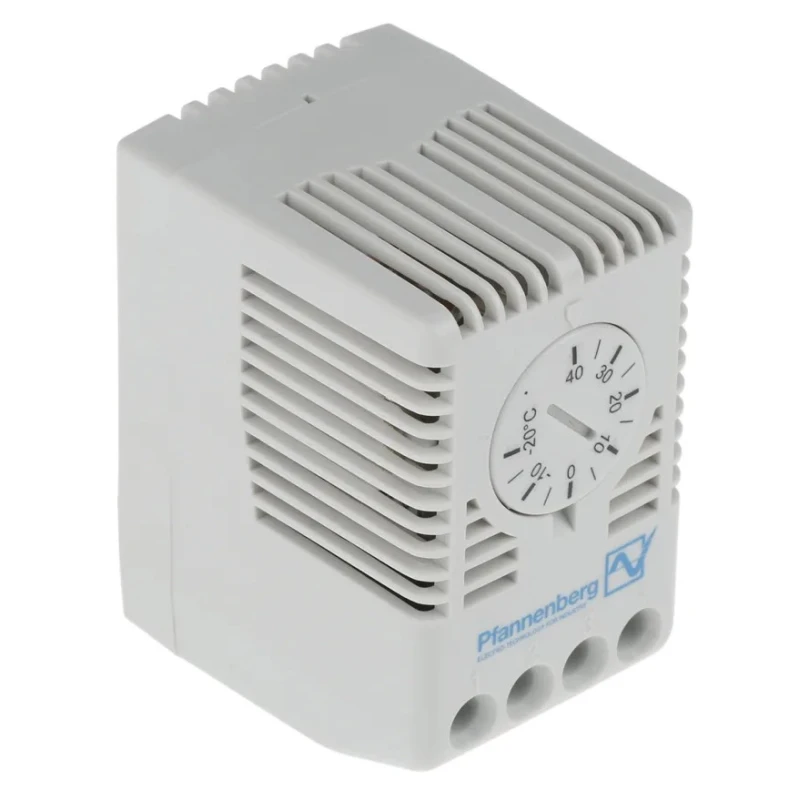 Pfannenberg FLZ CO Enclosure Thermostat 100V AC, 250V AC, Temperature Range -20 to 40°C, Max Operating Temp 80°C 17103000003