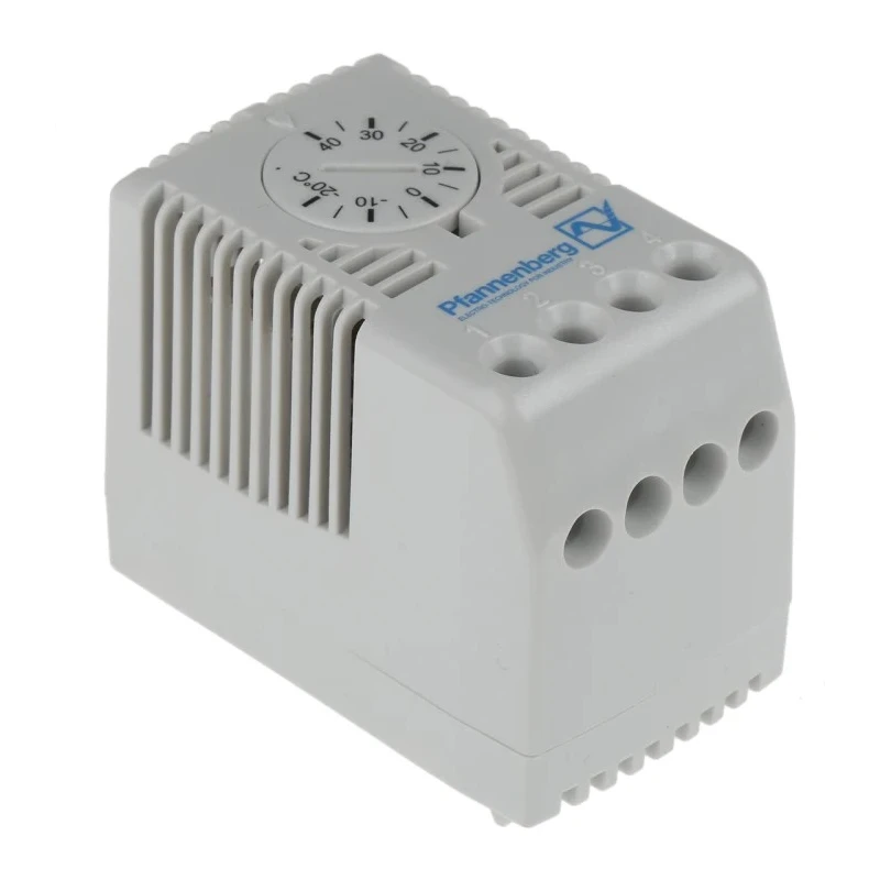 Pfannenberg FLZ CO Enclosure Thermostat 100V AC, 250V AC, Temperature Range -20 to 40°C, Max Operating Temp 80°C 17103000003