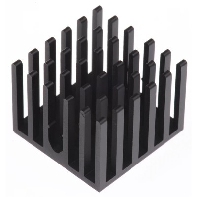 AAVID THERMALLOY Heatsink Universal Square Aluminium 18 mm Height 23 mm Width 23 mm Length 306216