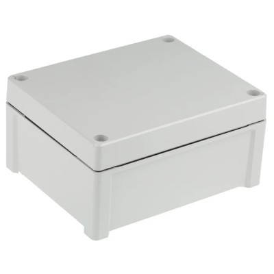 Fibox TEMPO Series Grey Grey Lid ABS Enclosure IP65 IK07 98.4 mm x 163.2 mm x 201.2 mm TA 201610 ENCLOSURE