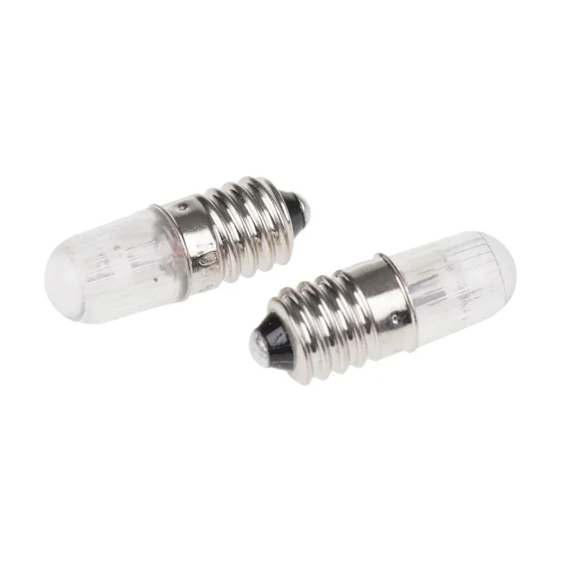 RS PRO Red Indicator Lamp 220V DC 250V DC E10 Base 10mm Diameter 104-733