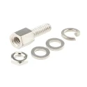 FCT from Molex 172704 Series 4-40 Female Screwlock Locking Mechanism Steel Silver F-GSCH1/5SN / 1727040093