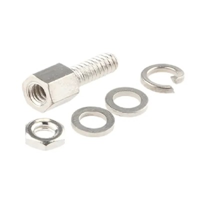 FCT from Molex 172704 Series 4-40 Female Screwlock Locking Mechanism Steel Silver F-GSCH1/5SN / 1727040093
