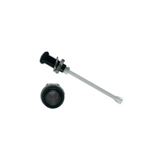 Bivar Panel Mounted Rigid LED Light Pipe Smoked Black 6 mm Length 29.4mm Vertical Orientation RHD-1160-F6PS67PR